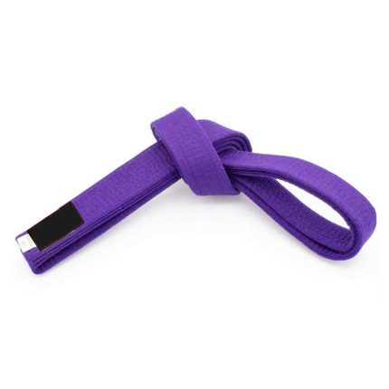 custom purple BJJ belt