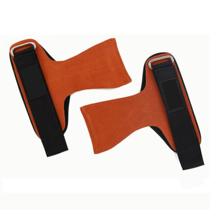 Custom Flared Suede Lifting Grips | Orange