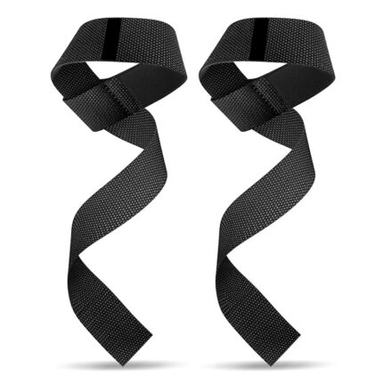 Stealth-Weave Padded Lifting Straps | Black